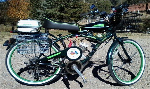 Motorized Bicycle With SBP 7 Gear Shifter 80cc - 2 Stroke <i>(Margaritaville)</i>